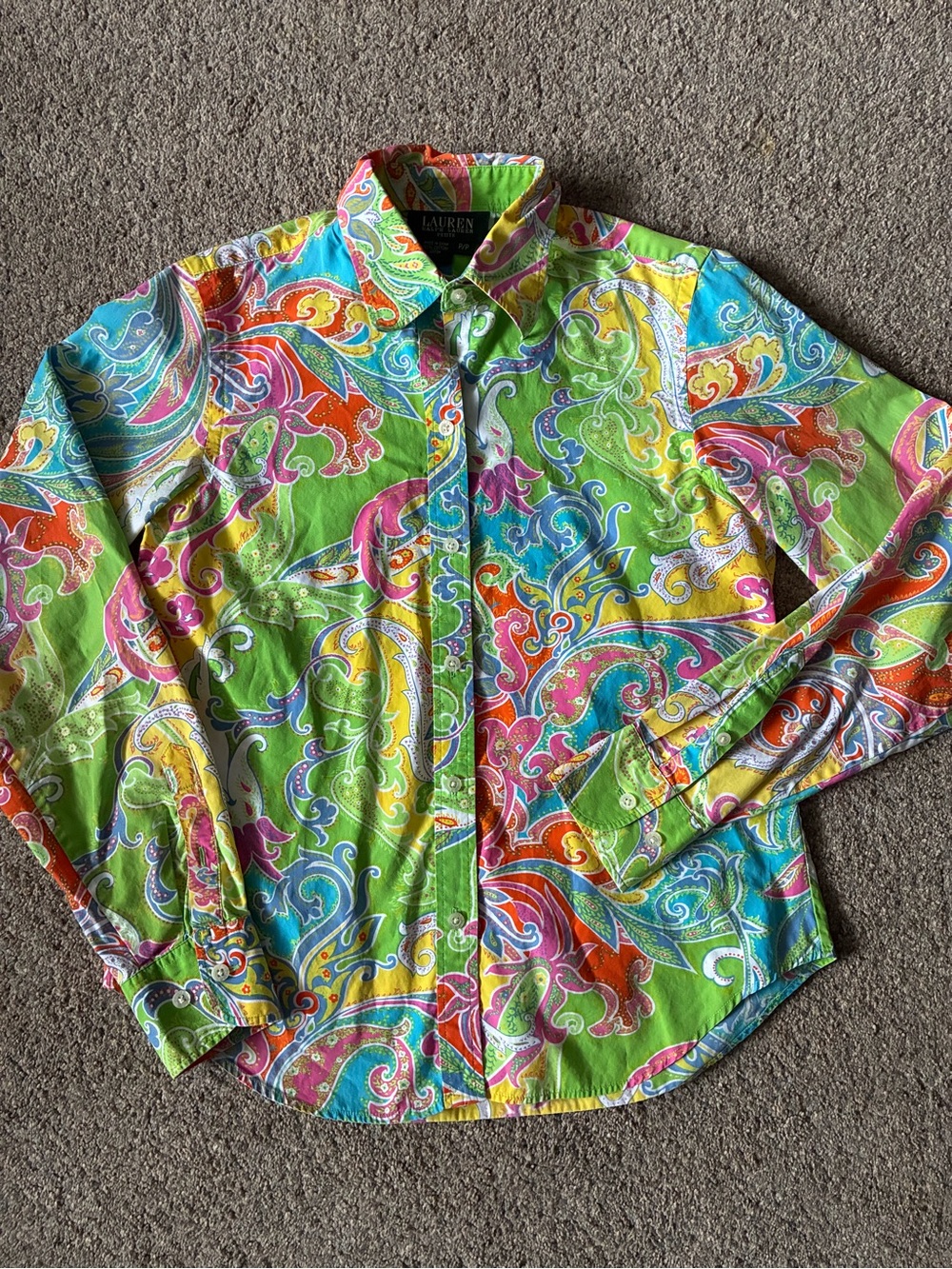 Lauren Ralph Lauren Rainbow Paisley Blouse (P/P)
